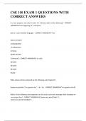 CSE 110 EXAM 1 QUESTIONS WITH CORRECT ANSWERS&period;