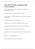 ASU CSE 110 Exam 1 Questions With Correct Answers