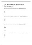 CSE 110 Final Exam Questions With Correct Answers