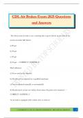 CDL Air Brakes Exam 2025 Questions and Answers
