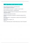 D027 Questions and Answers correct