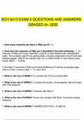 BCH 5413 EXAM II QUESTIONS AND ANSWERS GRADED A&plus; 2025