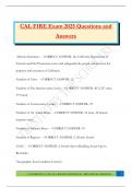  Cal Fire Bundled Exams 2025-2026 &vert;Questions and Answers &vert;100&percnt; Pass 