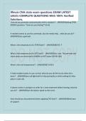 Illinois CNA state exam questions EXAM LATEST &lpar;2025&rpar; COMPLETE QUESTIONS With 100&percnt; Verified Solutions&comma;