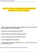 NUR 101 EXAM 1 QUESTIONS AND ANSWERS GRADED A&plus; LATEST UPDATE&period;
