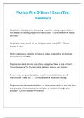 Florida Fire Officer 1 Exam Test Review 2