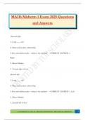 MA116 Bundled Exams 2025-2026 &vert;Questions and Answers &vert;100&percnt; Pass 