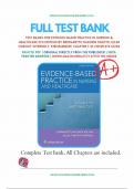 Test Bank For Evidence-Based Practice in Nursing and Healthcare 4th Edition By Bernadette Mazurek Melnyk&semi; Ellen Fineout-Overholt 9781496384539 Chapter 1-23 Complete Questions and Answers A&plus;&period;pdf