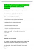 BHT 101 Final Examination with Actual Complete Answers &lpar;2025-2026&rpar; Updated&period;