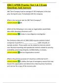 HRCI APHR Practice Test 1 & 2 Exam Questions And Answers&period;docx