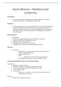 PSGY 1007 Social Influence Review 