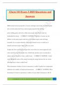 Chem 141 Exam 3 2025 Questions and Answers
