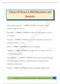 Chem 141 Exam 3 2025 Questions and Answers
