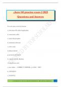 chem 141 practice exam 2 2025 Questions and Answers