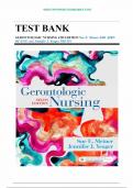 Test Bank - Gerontologic Nursing&comma; 6th Edition &lpar;Mine&comma; 2019&rpar;&comma; Chapters 1-29 &vert; All Chapters &vert; ISBN&colon; 9780323498111