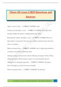 Chem 141 Bundled Exams &vert;Questions and Answers &vert;100&percnt; Pass