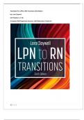 Test Bank For LPN to RN Transitions 6th Edition  by Lora Claywell  &vert;All Chapters &lpar;1-18&rpar;  &vert;Complete Well Explained Answers with Rationales &vert; Grade A&plus;