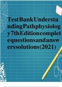 Test Bank for Human Physiology&colon; An Integrated Approach&comma; 7th Edition by Silverthorn &ndash; Complete Questions & Answers