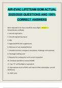 AIR-EVAC LIFETEAM GOM ACTUAL 2025&sol;2026 QUESTIONS AND 100&percnt; CORRECT ANSWERS