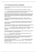 LFTI EXAM QUESTIONS & ANSWERS