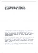 RVT ARDMS EXAM REVIEW QUESTIONS AND ANSWERS