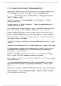 LFTI EXAM QUESTIONS AND ANSWERS