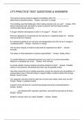 LFTI PRACTICE TEST QUESTIONS & ANSWERS