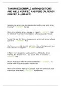 TANIUM ESSENTIALS WITH QUESTIONS AND WELL VERIFIED ANSWERS &lbrack;ALREADY GRADED A&plus;&rcub; REAL&excl;&excl;&excl;