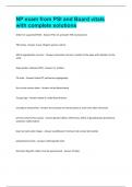NP exam from PSI and Board vitals with complete solutions