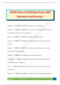 AAMI Intro to Pathology Exam 2025 Questions and Answers