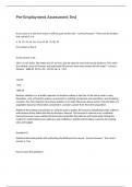 Pre-Employment Assessment Test