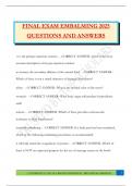 AAMI Microbiology for Embalmers Bundled Exams &vert;Questions and Answers &vert;100&percnt; Pass