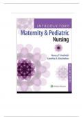 Introductory Maternity and Pediatric Nursing 4th Edition Hatfield Test Bank complete chapters