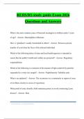 REHS&sol;RS study guide Exam 2026 Questions and Answers