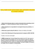 RCAL NABS EXAM QUESTIONS AND ANSWERS GRADED A&plus; LATEST UPDATE&period;