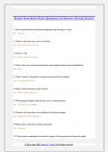 Barber State Board Exam Questions and Answers Already Graded 