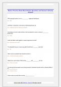 Barber Practice State Board Exam Questions and Answers Already  Graded