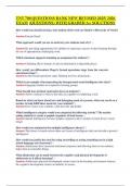 TNT 700 QUESTIONS BANK NEW REVISED 2025&sol; 2026 EXAM &lpar;QUESTIONS&rpar; WITH GRADED A&plus; SOLUTIONS