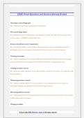 CISEC Exam Questions and Answers Already Graded 