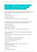 335 Chapter 31&colon; The Newborn at Risk - Birth-Related Stressors Final Exam Questions and Actual Answers&period;