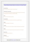 Clinical Medical Assistant Questions and Answers Already Graded 