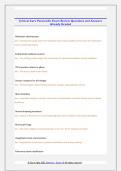 Critical Care Paramedic Exam Review Questions and Answers  Already Graded