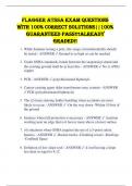 Flagger ATSSA Exam Questions with 100&percnt; Correct Solutions&vert;&vert;100&percnt; Guaranteed Pass&excl;&excl;&excl;ALREADY GRADED&excl;&excl;