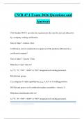 CWB 47&period;1 Exam 2026 Questions and Answers