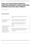 Dante Level 3 Test Questions 2025 EXAM QUESTIONS &vert;FREQUENTLY TESTED QUESTIONS &vert;&vert;VERIFIED SOLUTIONS &lpar;100&percnt; CORRECT&rpar;