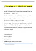 Relias Exam 2026 Questions and Answers