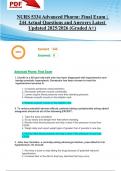 NURS 5334 Advanced Pharmacology Final Exam &vert; 244 Real Questions & Answers &vert; Updated 2025&sol;2026 &lpar;Graded A&plus;&rpar;