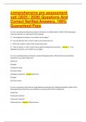 comprehensive pre assessment vati &lpar;2025 &sol; 2026&rpar; Questions And Correct Verified Answers&comma; 100&percnt; Guaranteed Pass