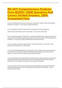 RN VATI Comprehensive Predictor Form B&lpar;2025 &sol; 2026&rpar; Questions And Correct Verified Answers&comma; 100&percnt; Guaranteed Pass