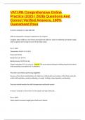 VATI RN Comprehensive Online Practice &lpar;2025 &sol; 2026&rpar; Questions And Correct Verified Answers&comma; 100&percnt; Guaranteed Pass